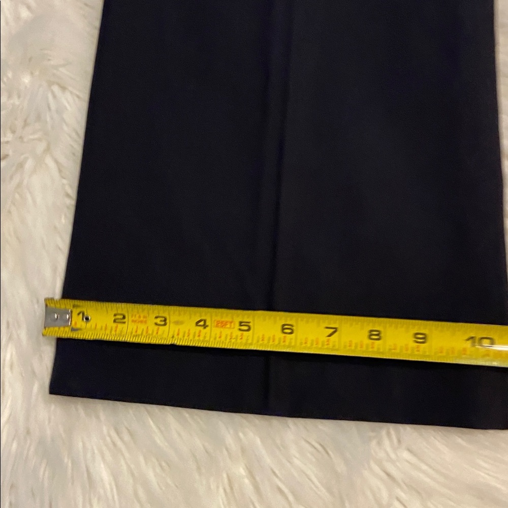 Zara Wool Blend Elegant Black Trousers size M inseam 32” waist 32” brand new - Picture 6 of 8